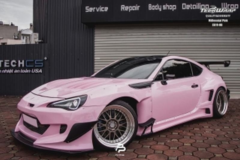 Super lesklá Teckwrap Millennial Pink 1.52m x 18m