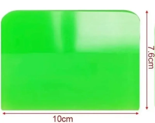 Zelená TPU stěrka na transparentní ochranné folie 10cm x 7.6cm