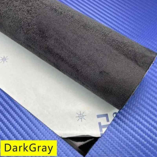 DARK GREY SAMOLEPICÍ LÁTKA (IMITACE BROUŠENÉ KŮŽE ALCANTARA) 149cm x 15m