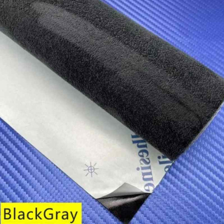 BLACK GREY SAMOLEPICÍ LÁTKA (IMITACE BROUŠENÉ KŮŽE ALCANTARA) 149cm x 15m