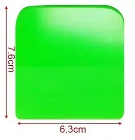 Zelená TPU stěrka na transparentní ochranné folie 6.3cm x 7.6cm