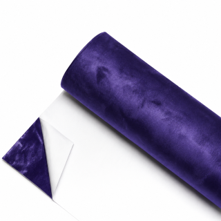PURPLE SAMOLEPICÍ LÁTKA (IMITACE BROUŠENÉ KŮŽE ALCANTARA) 149cm x 10m
