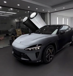 Chameleon PPF fólie na auto – Bílá/Černá, 13 mil TPU