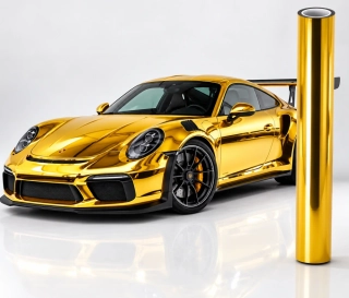 Barevná ochranná PPF fólie Rich Gold Mirror Chrome | TPU 191 μm